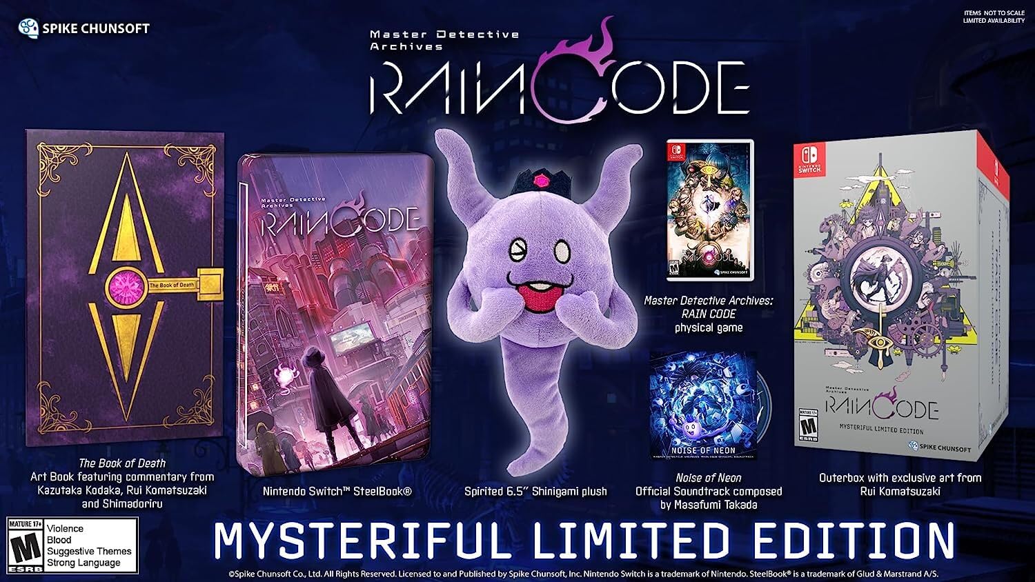Master Detective Archives: Rain Code Mysteriful Limited Edition - Nintendo Switch Game | Mystery Adventure Visual Novel | Perfect for Anime Fans & Detective Story Lovers