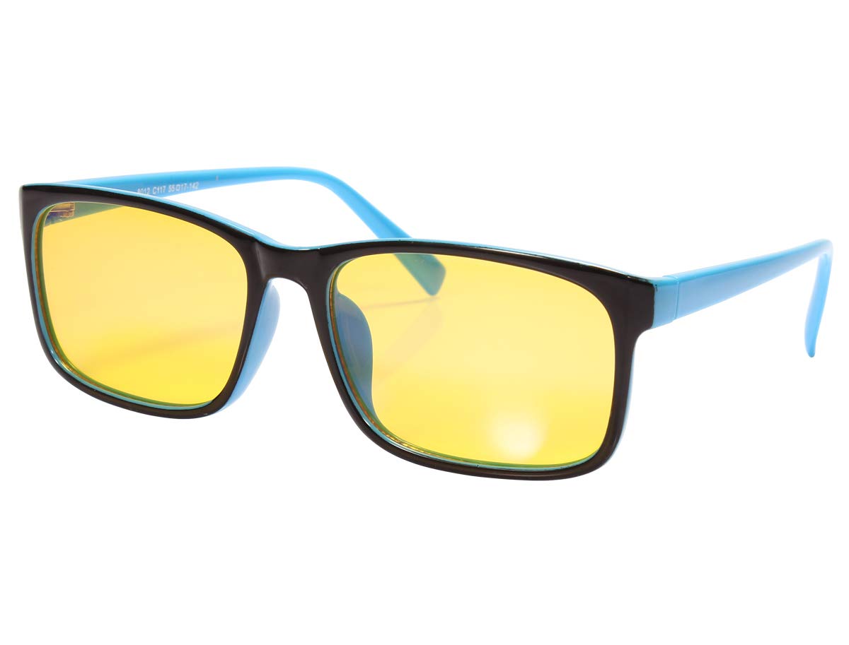 Night Vision Driving Glasses for Women & Men - Anti Glare Blue Light Blocking Computer Glasses with UV Protection - Perfect for Night Driving, Gaming, and Screen Use