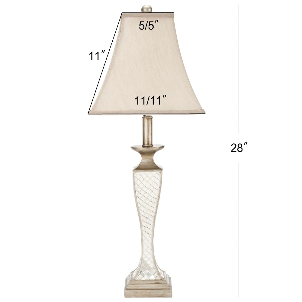 SAFAVIEH Kailey Glass Lattice Table Lamp Set of 2 - 28