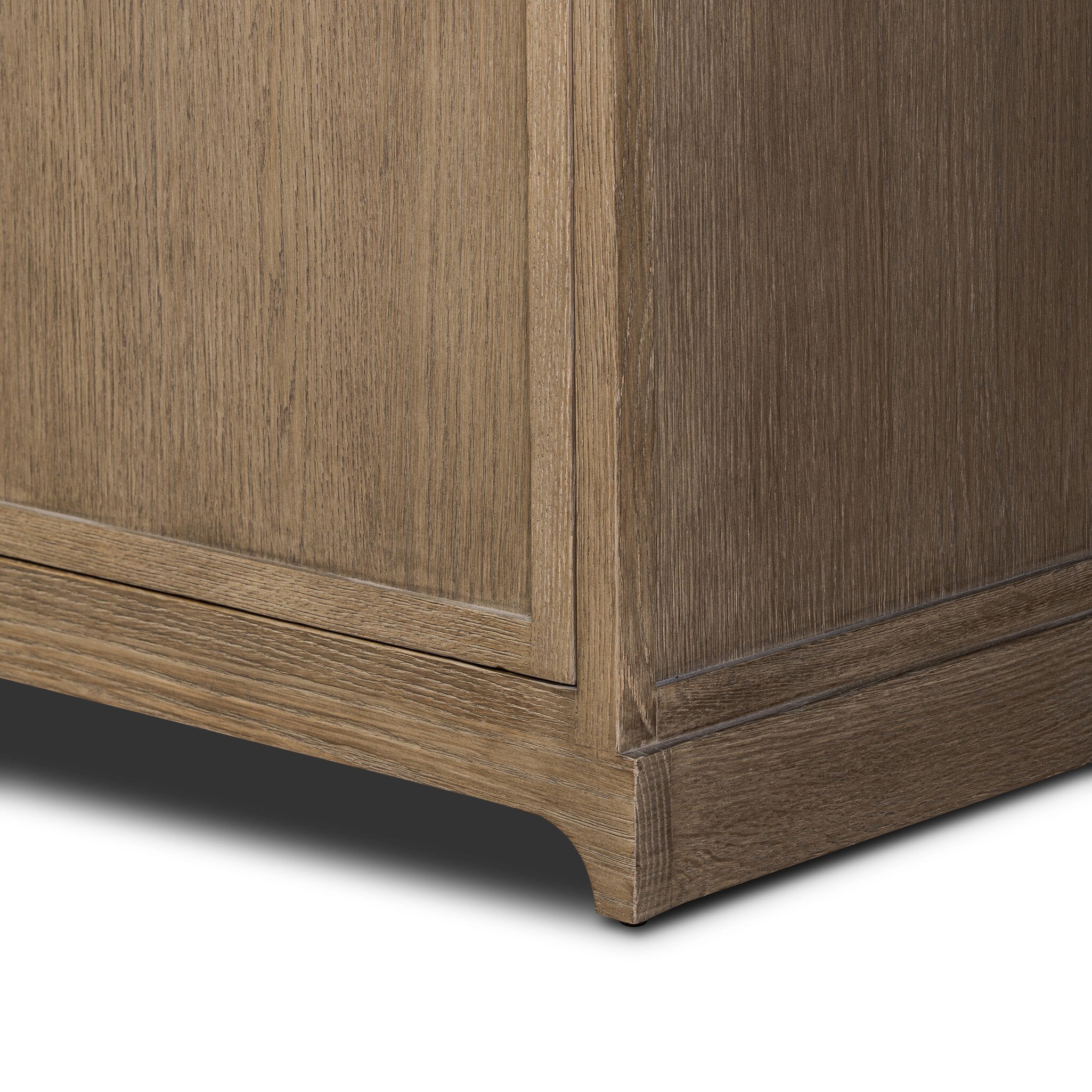 Adley Sideboard - Weathered Washed Oak Veneer Wood Buffet Cabinet for Dining Room, Living Room & Entryway Storage