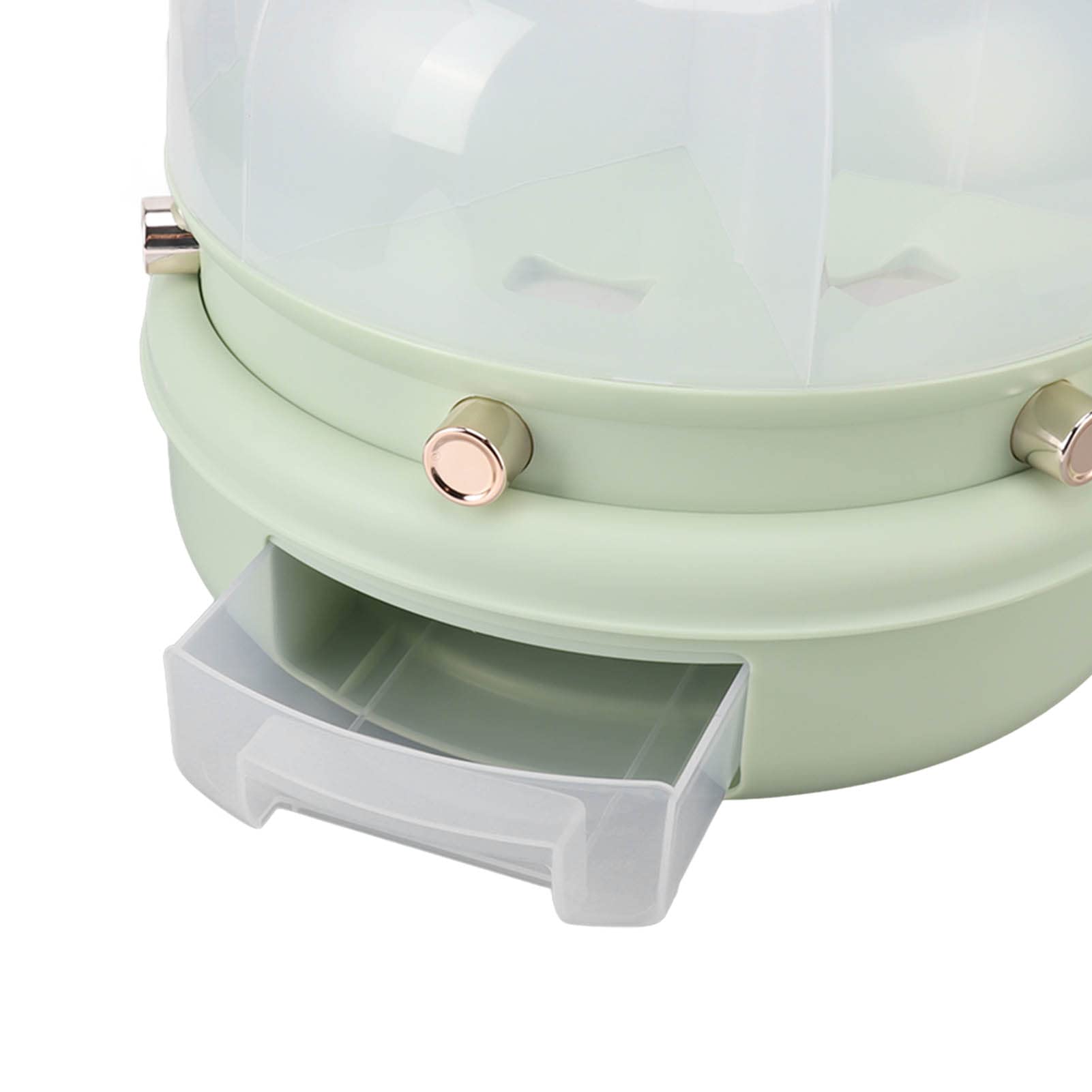 Food Grade PP Cereal Storage Container - Rotatable Grain Dispenser with Double Layer, Transparent Dry Food Dispenser for Rice, Millet, Mung Beans, Nuts, Red Beans - Easy Assembly Kitchen & Pantry Organization Solution