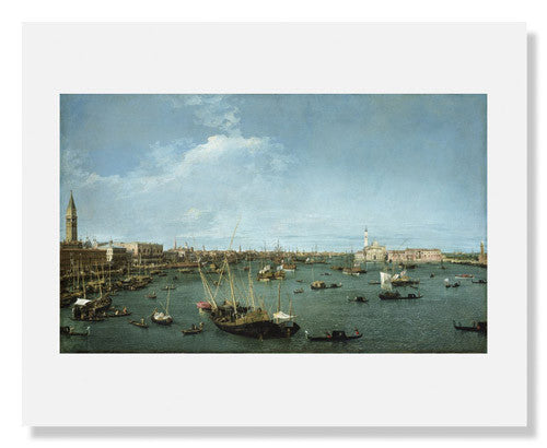 Canaletto Bacino di San Marco Venice Painting - Italian Renaissance Art Print - Venetian Landscape Wall Decor for Living Room, Office & Gallery