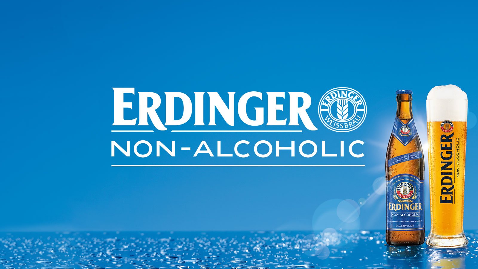 Erdinger Non-Alcoholic Malt Beer - 24 Pack of 11.2 fl oz Glass Bottles | Premium Alcohol-Free Wheat Beer | Perfect for Parties, Sports Events & Healthy Lifestyle