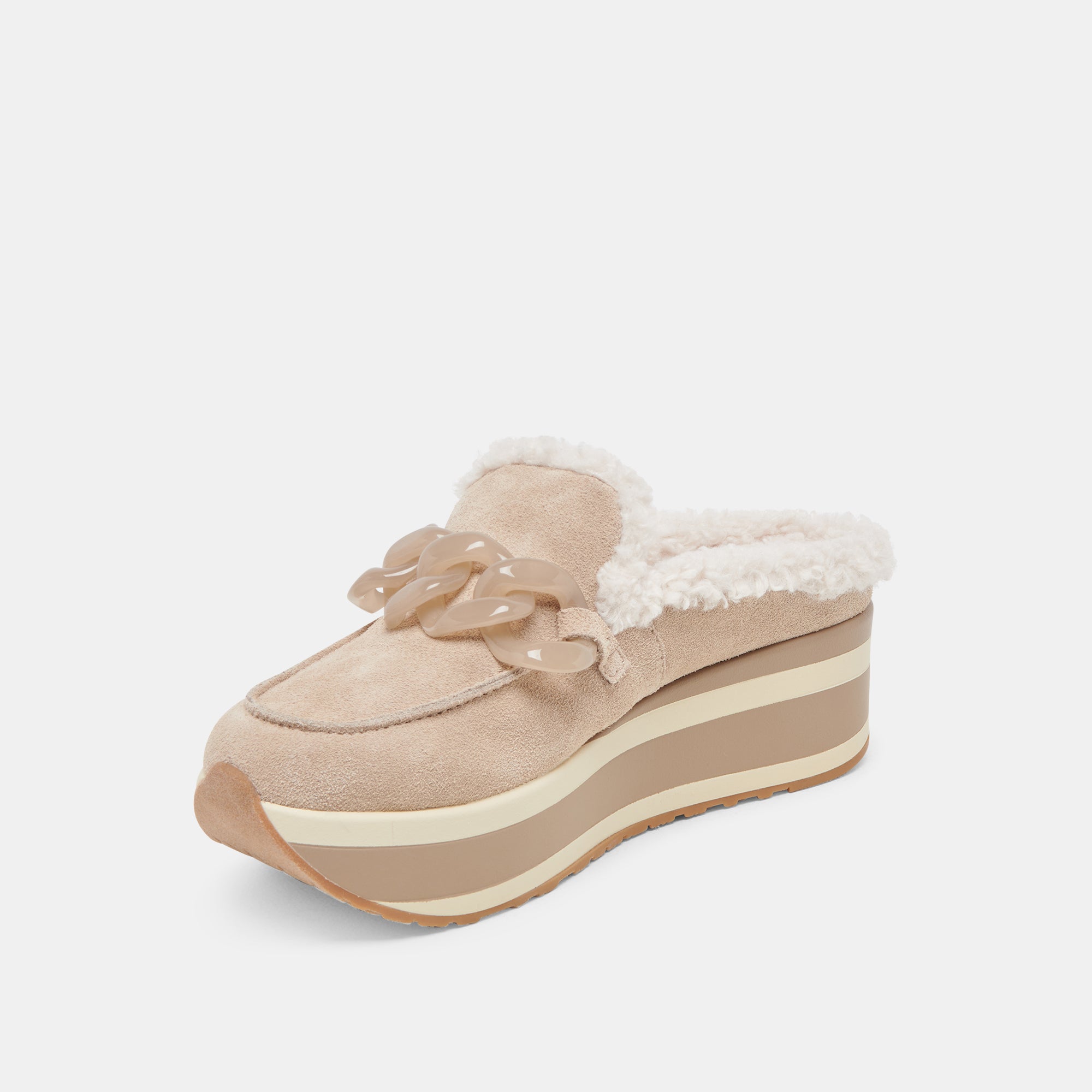 JAMEY Plush Sneakers for Women - Soft Taupe Suede Comfortable Slip-On Shoes - Perfect for Casual Wear, Walking & Everyday Comfort