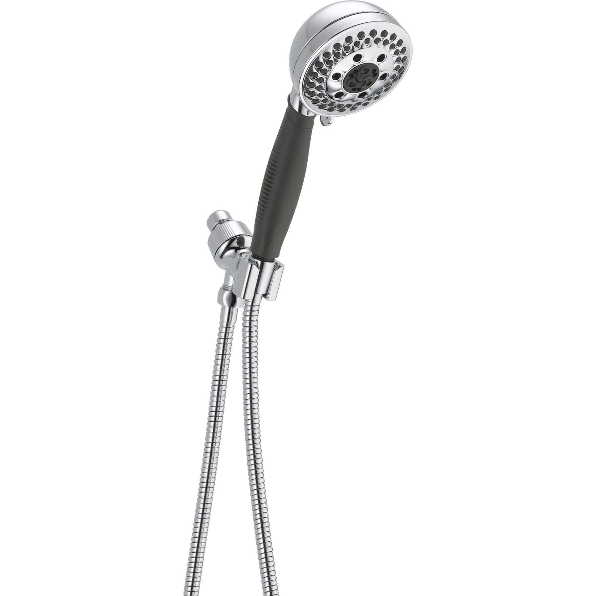 Delta 5-Spray H2Okinetic Chrome Finish Handheld Shower Head - High Pressure Water Saving Shower Faucet for Bathroom & Spa Relaxation (Model 604319)