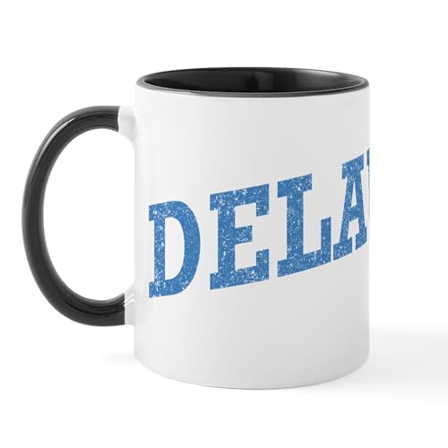 White/Black Inside - Vintage Delaware Mug