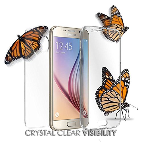 Transparent TPU Case for Samsung Galaxy S6 - Slim Clear Cover with Screen Protector for Daily Protection
