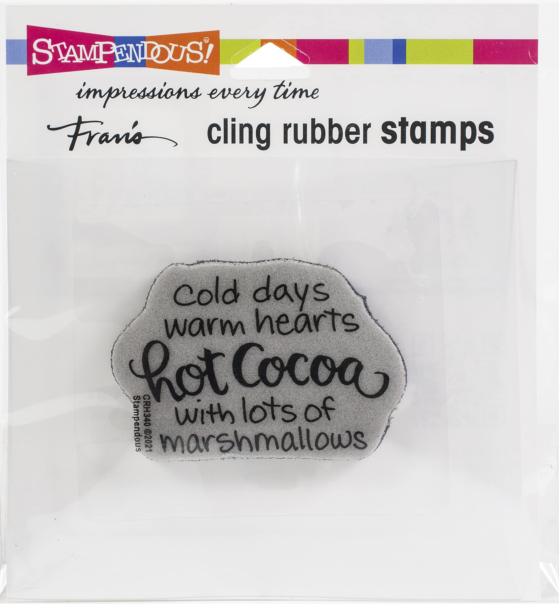 Stampendous Cling Rubber Stamp - Marshmallow Design for Scrapbooking & Card Making | Perfect for DIY Crafts, Gift Wrapping & Home Decor