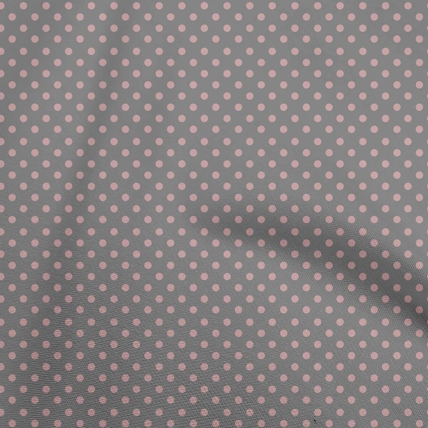 Premium Velvet Gray Dot Printed Fabric by The Yard - 58 Inch Wide for DIY Clothing, Sewing Projects & Home Decor - Soft, Durable & Easy to Sew