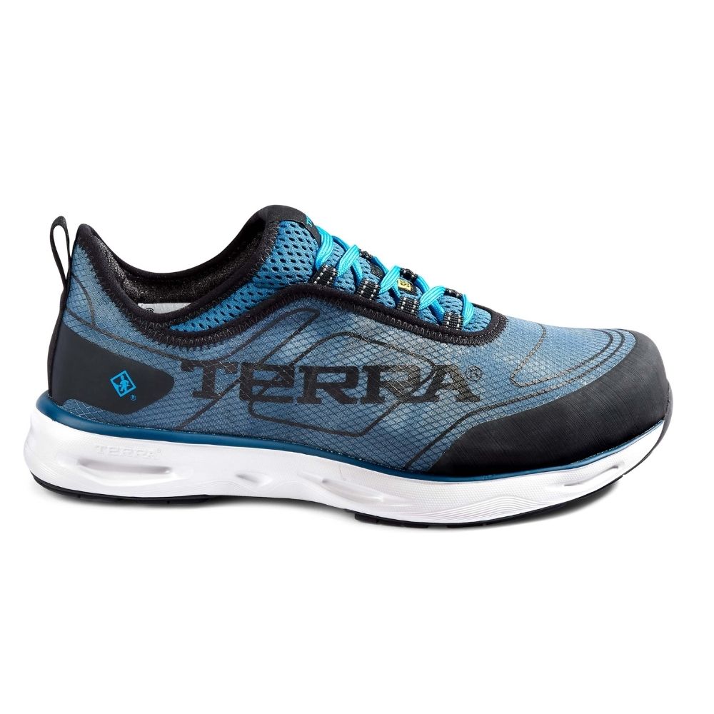Unisex Composite Toe Athletic Safety Shoes - Lightweight Work Shoes with Slip Resistance & Electrical Hazard Protection - Blue (SD+ TR0A4NS2IE0) - Perfect for Construction, Warehouse & Industrial Work Environments