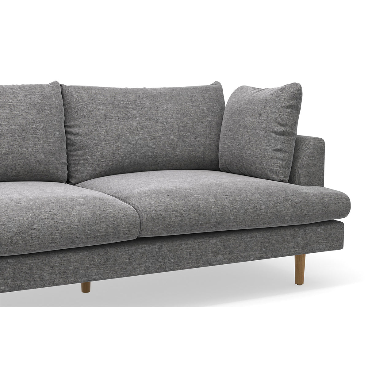 Byron Fabric Modular Sofa with Left Hand Chaise - Modern Sectional Couch for Living Room, Family Room & Home Theater Comfortable Seating