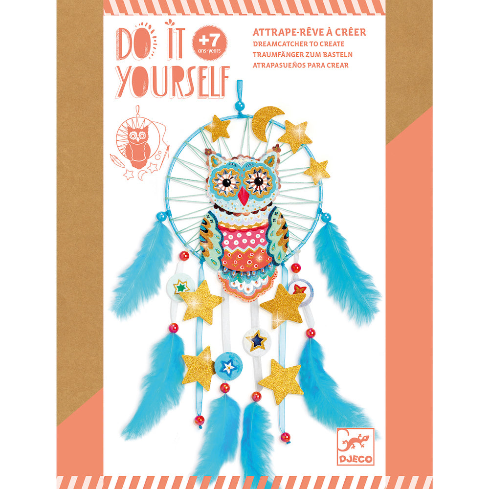 DIY Dreamcatcher Kit - Golden Owl Handmade Craft for Kids & Adults - Perfect for Home Decor, Gifts, and Creative Activities