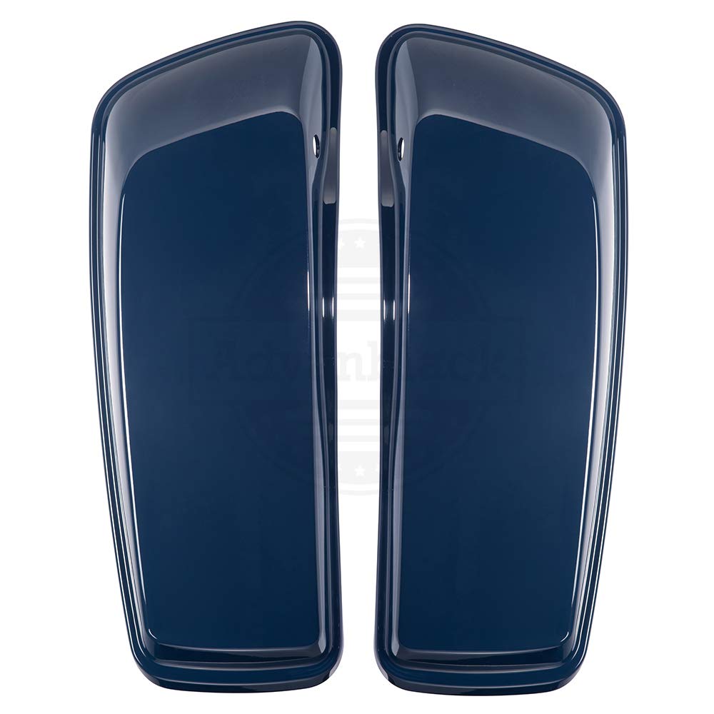 Moto Onfire US Stock Billiard Blue Saddlebag with Regular Lids - Compatible with Harley Touring Street Glide Hard Saddlebags (2014-2022 Models) | Perfect for Motorcycle Storage & Long-Distance Riding