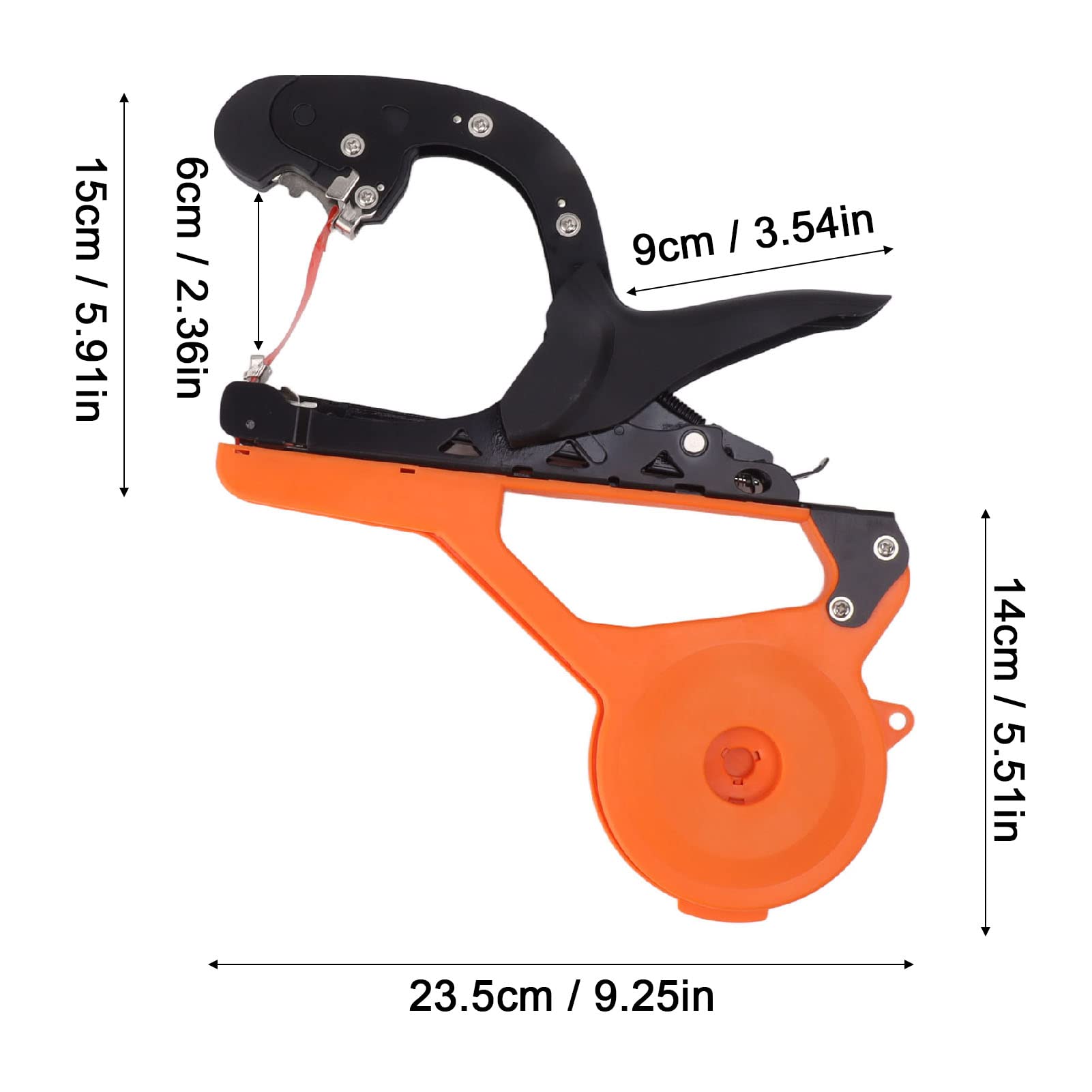 HEEPDD Plant Tying Machine - Garden Tape Gun with Blade for Grapes, Raspberries, Tomatoes & Vining Vegetables | Easy Plant Support Tool for Vineyards, Greenhouses & Home Gardens
