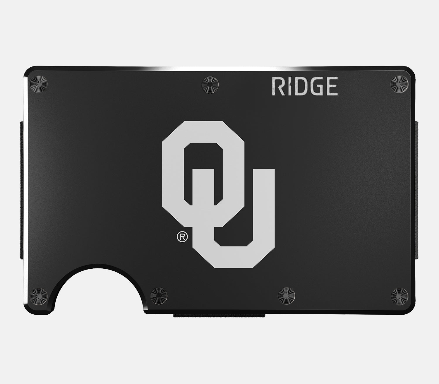 Ridge Wallet for Men - Slim RFID Blocking Minimalist Front Pocket Wallet - Oklahoma Sooners Team Design - Perfect for Everyday Carry, Travel & Gifting