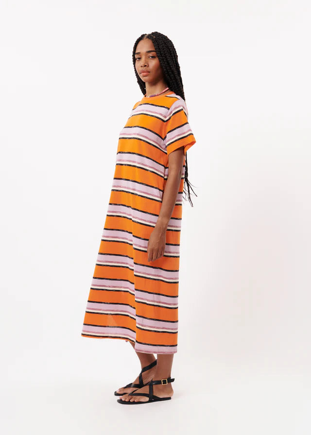 ARMONY T-Shirt Dress in Orange - Casual & Comfortable Women's Fashion for Everyday Wear, Outings, and Relaxing at Home