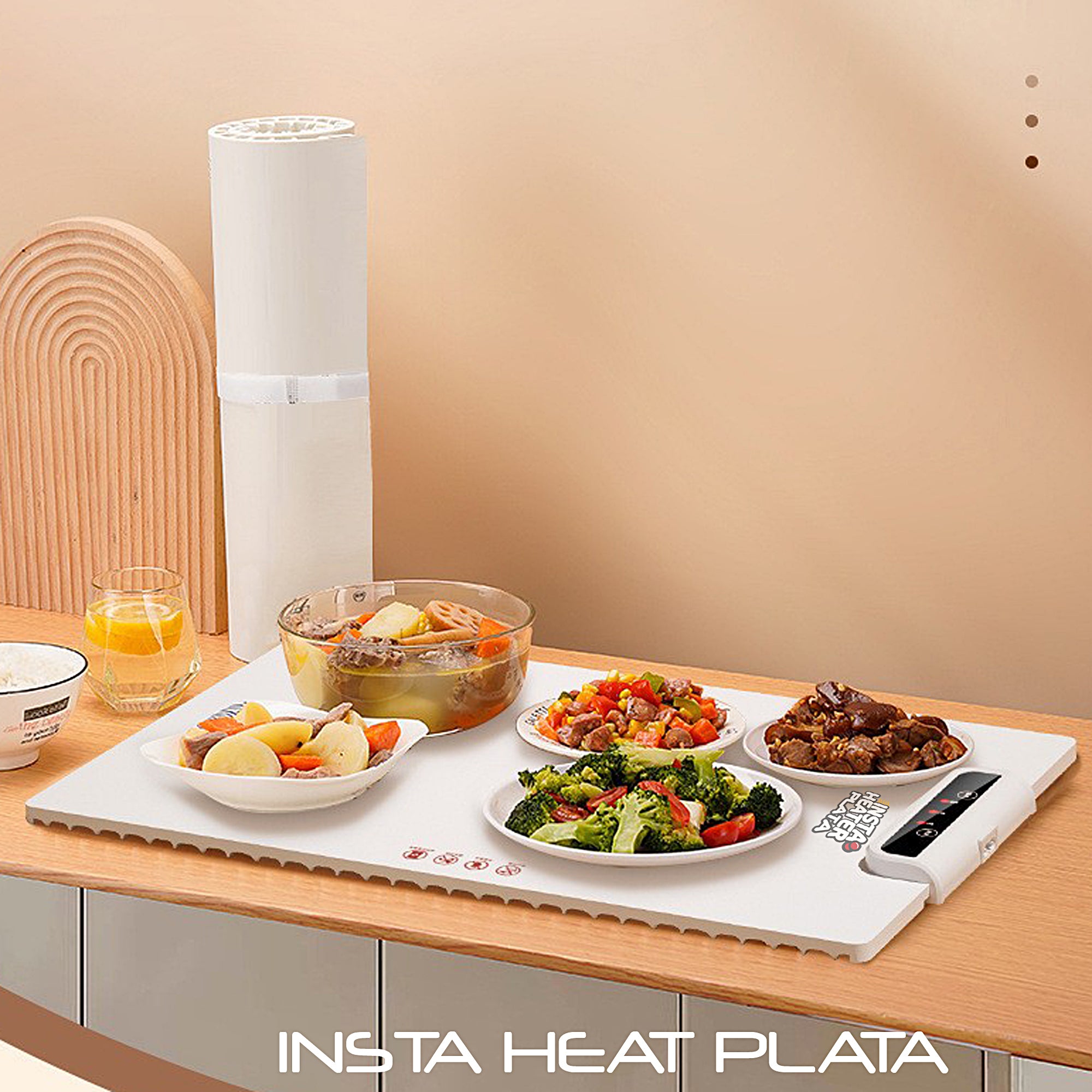 InstaHeater Flexible Heated Board - Portable Electric Heating Pad for Home, Office & Outdoor Use - Fast Warming Plate for Winter Comfort