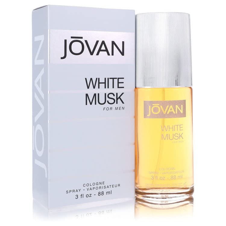 Jovan White Musk Cologne for Men - 3 oz Eau De Toilette Spray | Long-Lasting Fragrance | Day & Night Wear, Office & Date Night Scent