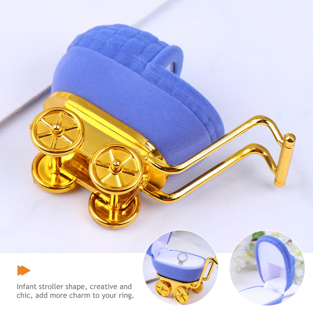 Gadpiparty 2-Piece Baby Stroller Shaped Ring Box Set - Wedding Proposal Ring Holder, Jewelry Gift Box for Valentines Day, Engagement Party Decor & Bridal Shower Accessories | Perfect for Proposals, Wedding Decorations & Romantic Gift Giving