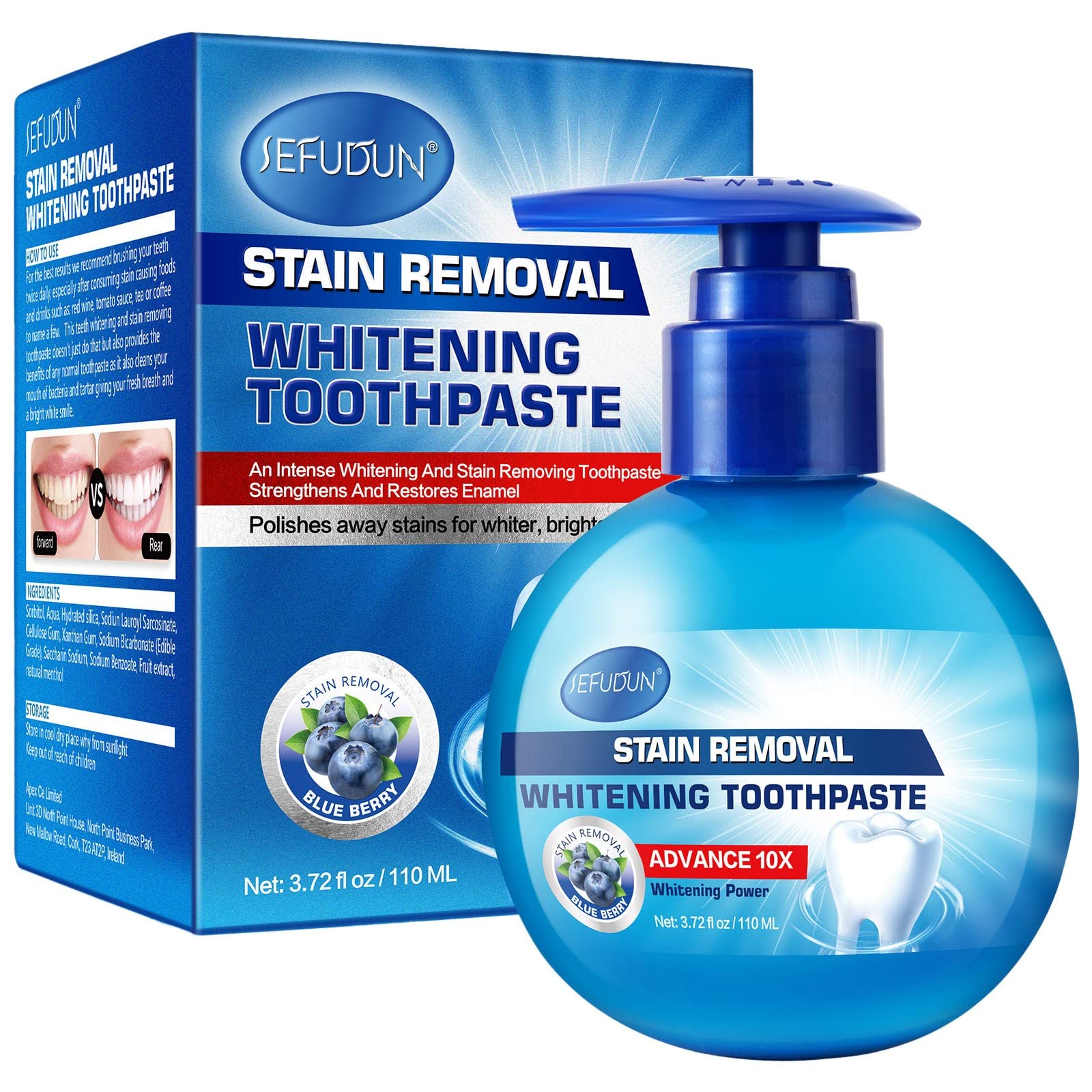 Arm & Hammer Whitening Toothpaste for Fresh Breath - Decontamination, Anti-Bleeding Gums, Plaque & Smoke Stain Removal - Fruit Flavor Travel Size | Perfect for Daily Oral Care & On-the-Go Use