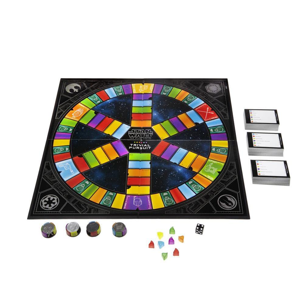 Hasbro Trivial Pursuit: Star Wars The Black Series Edition - 1,800+ Easy to Hard Questions for Ultimate Fans - 2-4 Player Board Game with Instructions - Perfect for Game Nights & Star Wars Parties