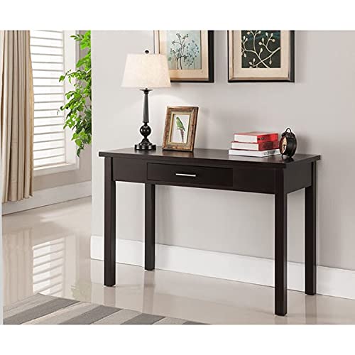 Black Desk - Modern Minimalist Home Office Desk for Small Spaces, Study & Work | Sturdy Writing Table for Students & Professionals | Perfect for Apartments, Dorms & Workspaces
