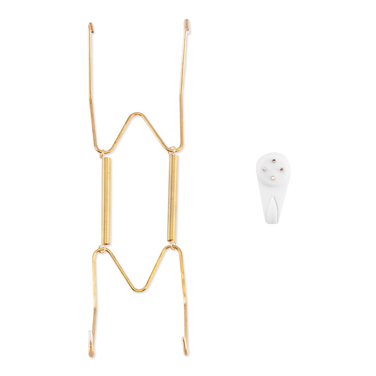 Bilillo Stainless Steel Plate Hangers with Wall Hooks - Heavy Duty Display Hangers for 10 Inch Plates, Platters & Decorative Wall Plates - Perfect for Kitchen, Dining Room & Home Decor Display