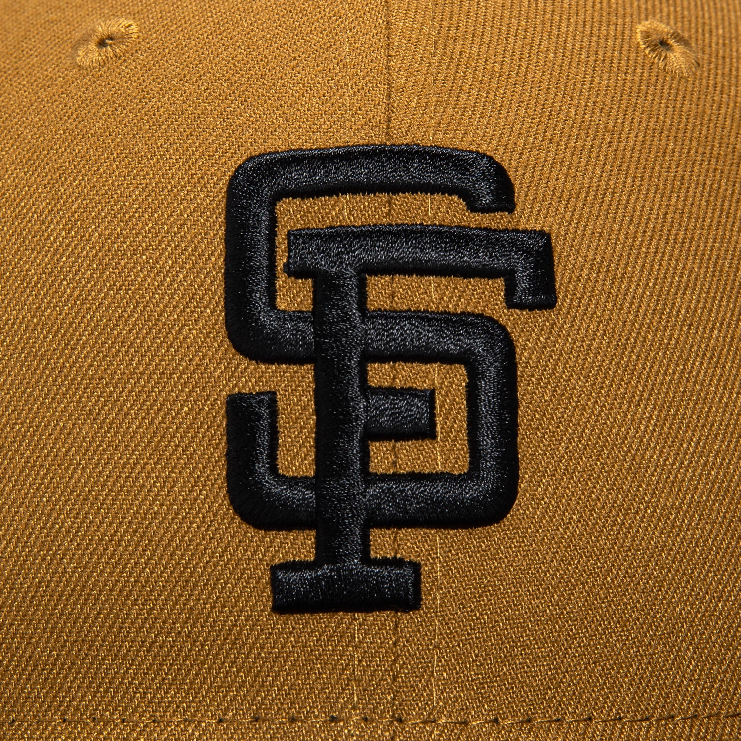 New Era 59Fifty San Francisco Giants 25th Anniversary Patch Snapback Hat - Old Gold & Black - Official MLB Licensed Baseball Cap for Men & Women - Perfect for Games, Collecting & Streetwear Fashion