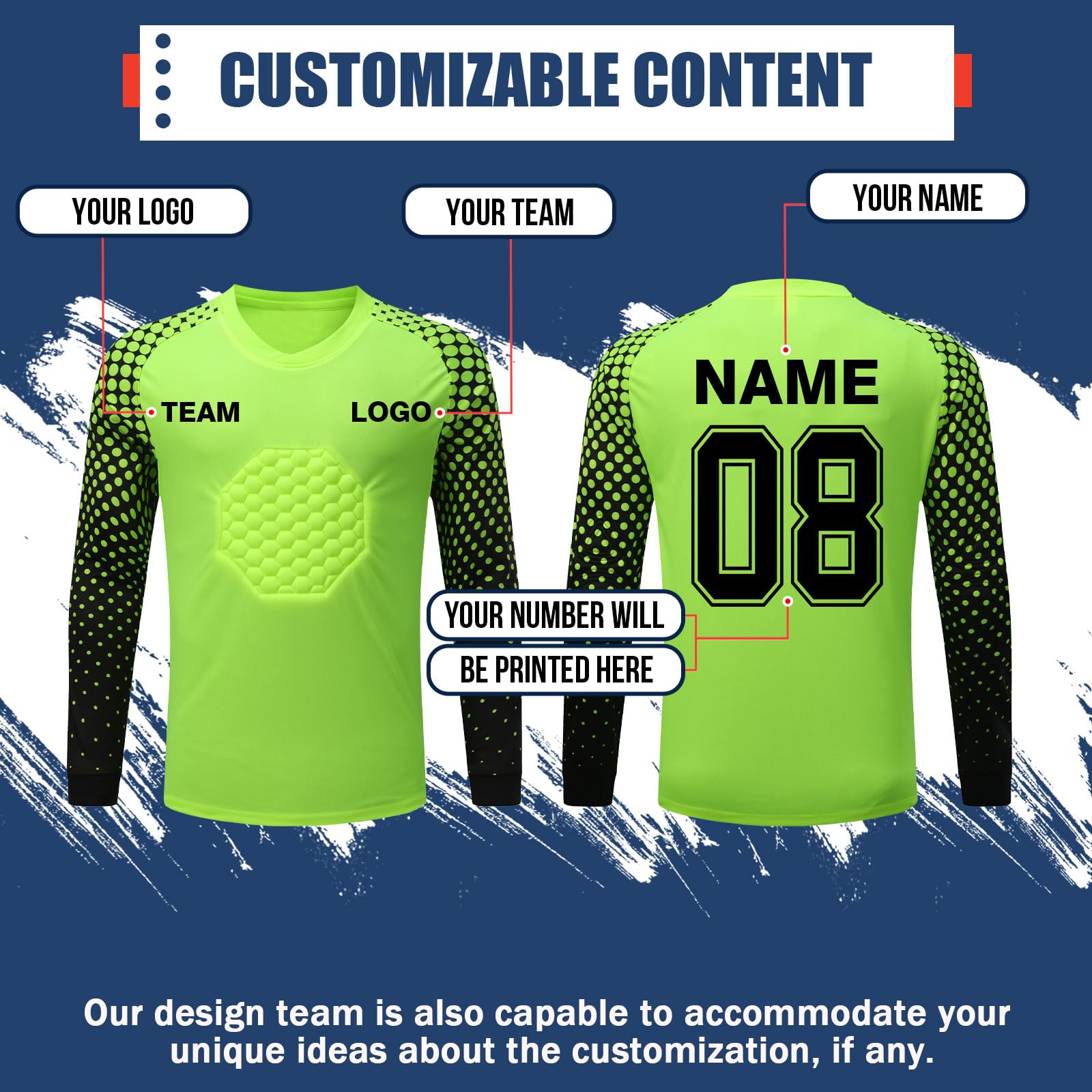 Custom Personalized Goalkeeper Jersey & Pants Set for Youth and Adult Soccer Players - Perfect for Training, Matches, and Team Uniforms