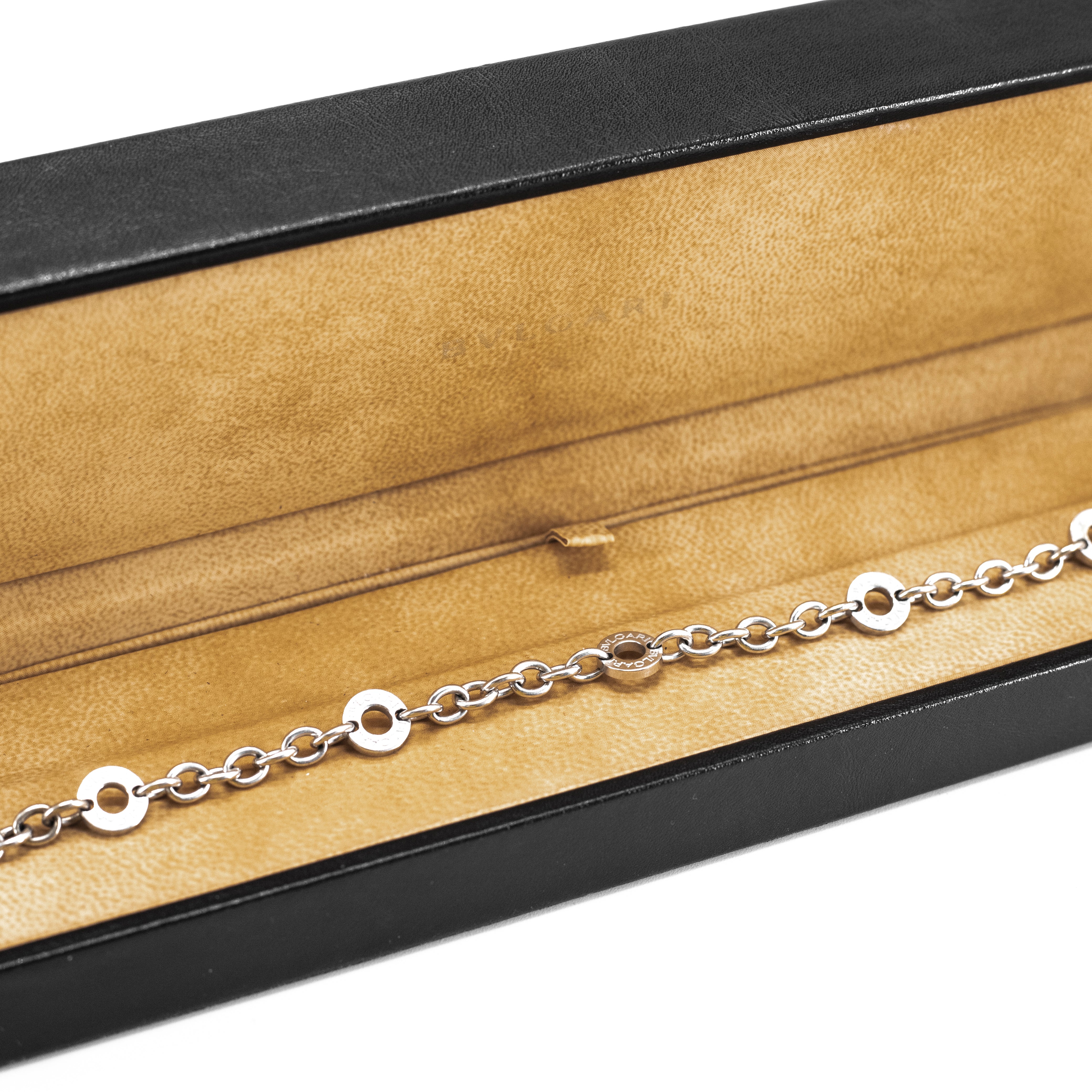 Bulgari 18k White Gold Charm Bracelet for Women - Luxury Italian Jewelry Gift for Anniversary, Birthday & Special Occasions