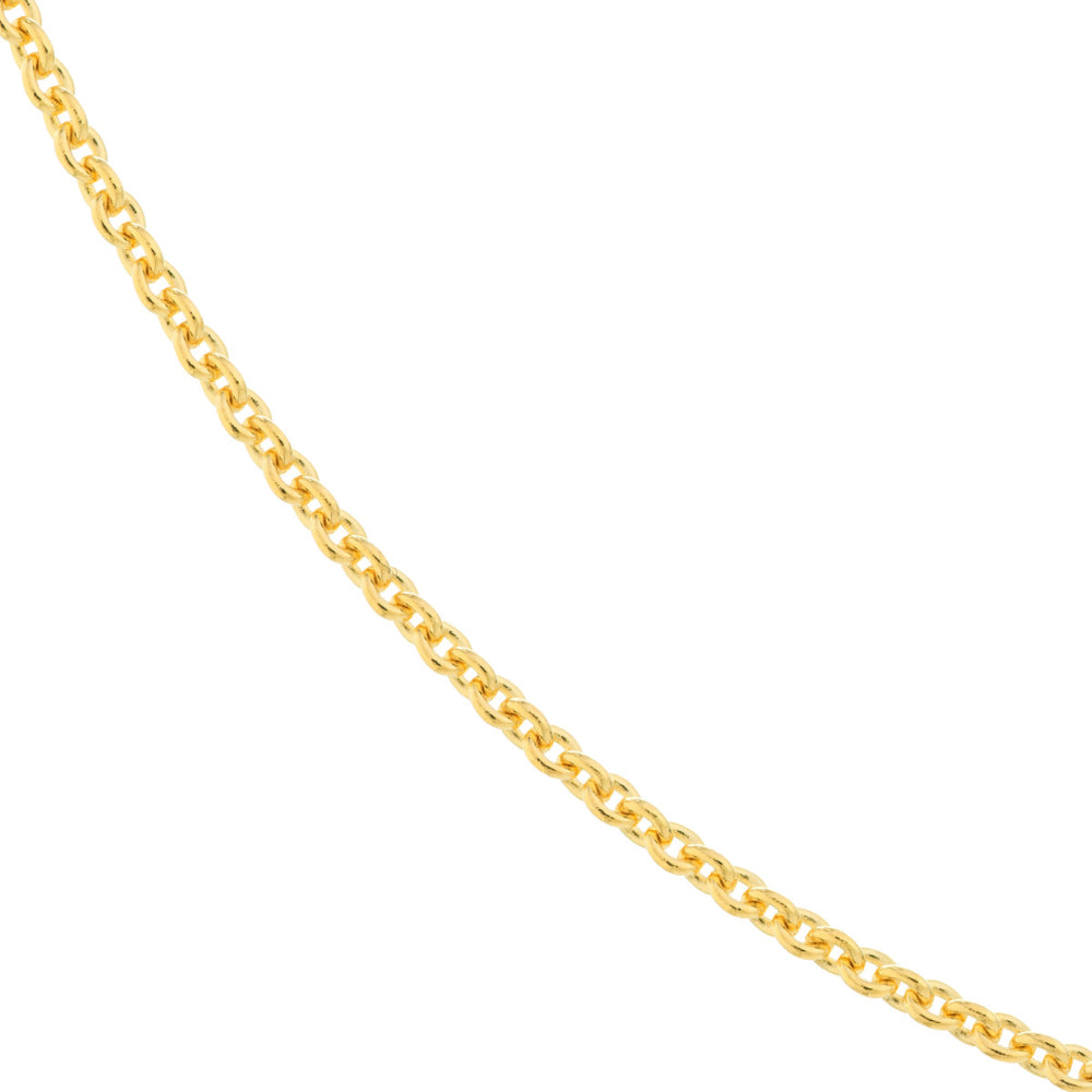 14K Gold 1.5mm Cable Chain Necklace 18 Inch - Dainty Delicate Jewelry for Women, Perfect for Layering, Everyday Wear & Gift Giving