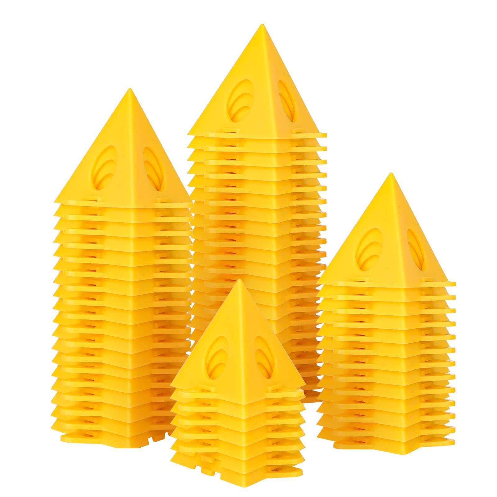 36pcs Painters Pyramid Stands - Paint Triangle Stands for Cabinets & Doors, Mini Cone Risers for Woodworking & DIY Projects - Perfect for Painting, Staining, and Varnishing Furniture