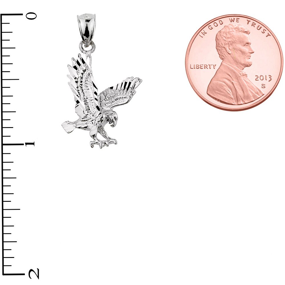 Sterling Silver Eagle Charm Necklace for Animal Lovers & Jewelry Gifts