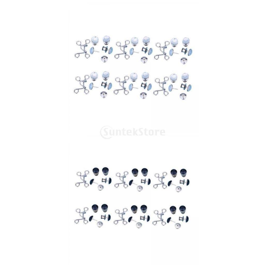 B Baosity Sewing Hooks and Eyes Closure - Waist Buckle with Rhinestone for Dresses, Skirts & DIY Sewing Projects - Perfect for Formal Wear & Costume Design