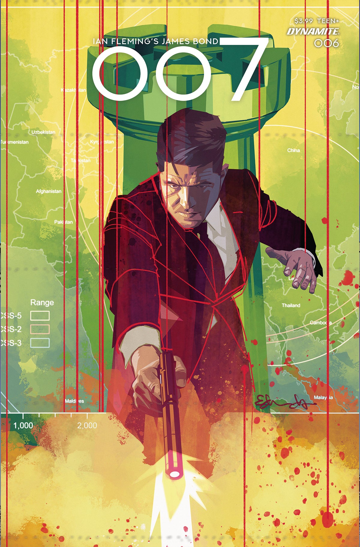 007 #6 A Tommy Lee Edwards (01/25/2023) Dynamite Comic Book - James Bond Graphic Novel Collection for Comic Enthusiasts & Collectors | Perfect for Gifts, Display, and Reading