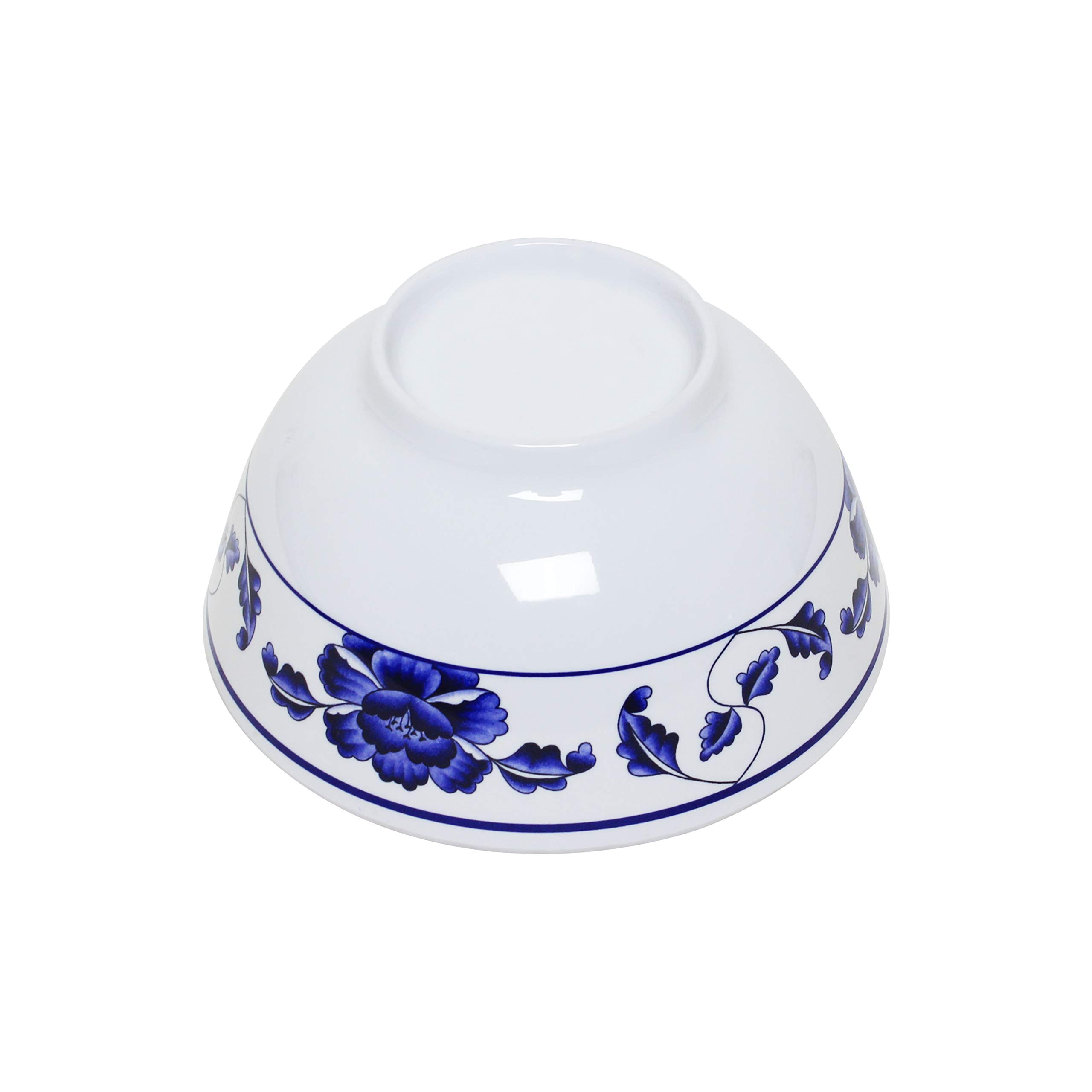 Premium 25 oz Melamine Rice Bowl Set of 12 - Durable 5 7/8