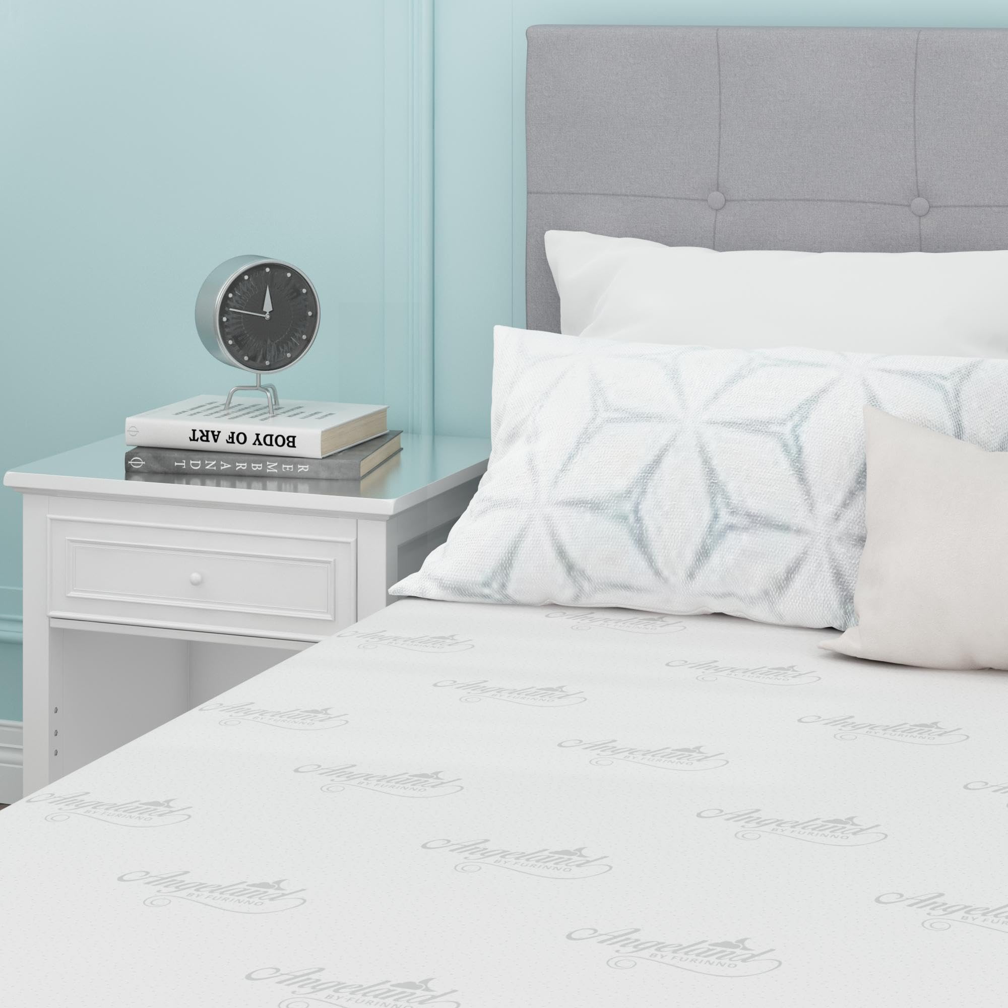 Furinno Angeland Luxury III 12-Inch Twin Gel Infused Memory Foam Mattress - CertiPUR-US Certified, Pressure Relieving & Hypoallergenic - Perfect for Guest Rooms, Dormitories & Small Bedrooms