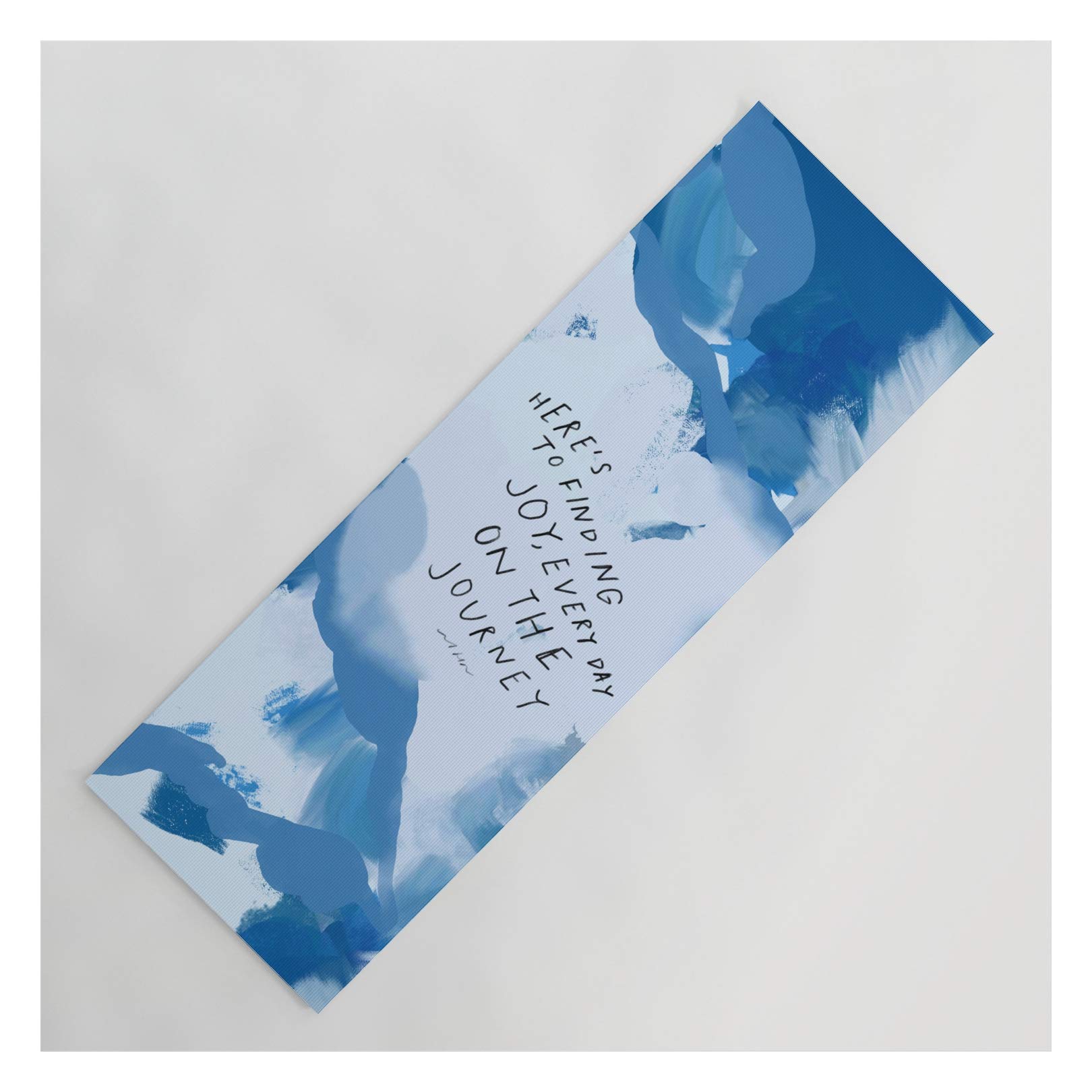 Morgan Harper Nichols 'Here's to Finding Joy, Every Day On The Journey' Motivational Yoga Mat - 24