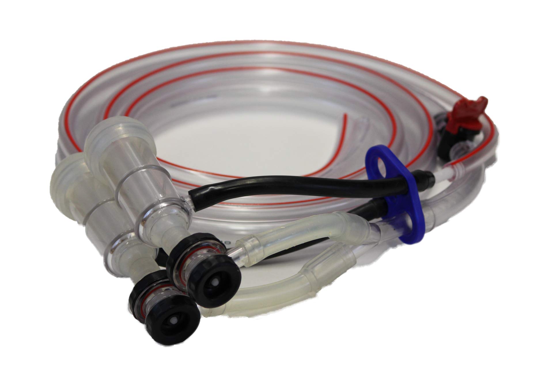 Melasty Goat Milking Machine Silicone Liners & Clear Shells with Pulsator Hose and Plugs - Durable Dairy Farm Equipment for Goat Milk Production
