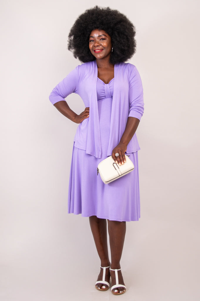 Genesis Women's Lavender Bamboo Dress - Soft, Breathable & Eco-Friendly for Summer, Casual Wear & Outdoor Activities