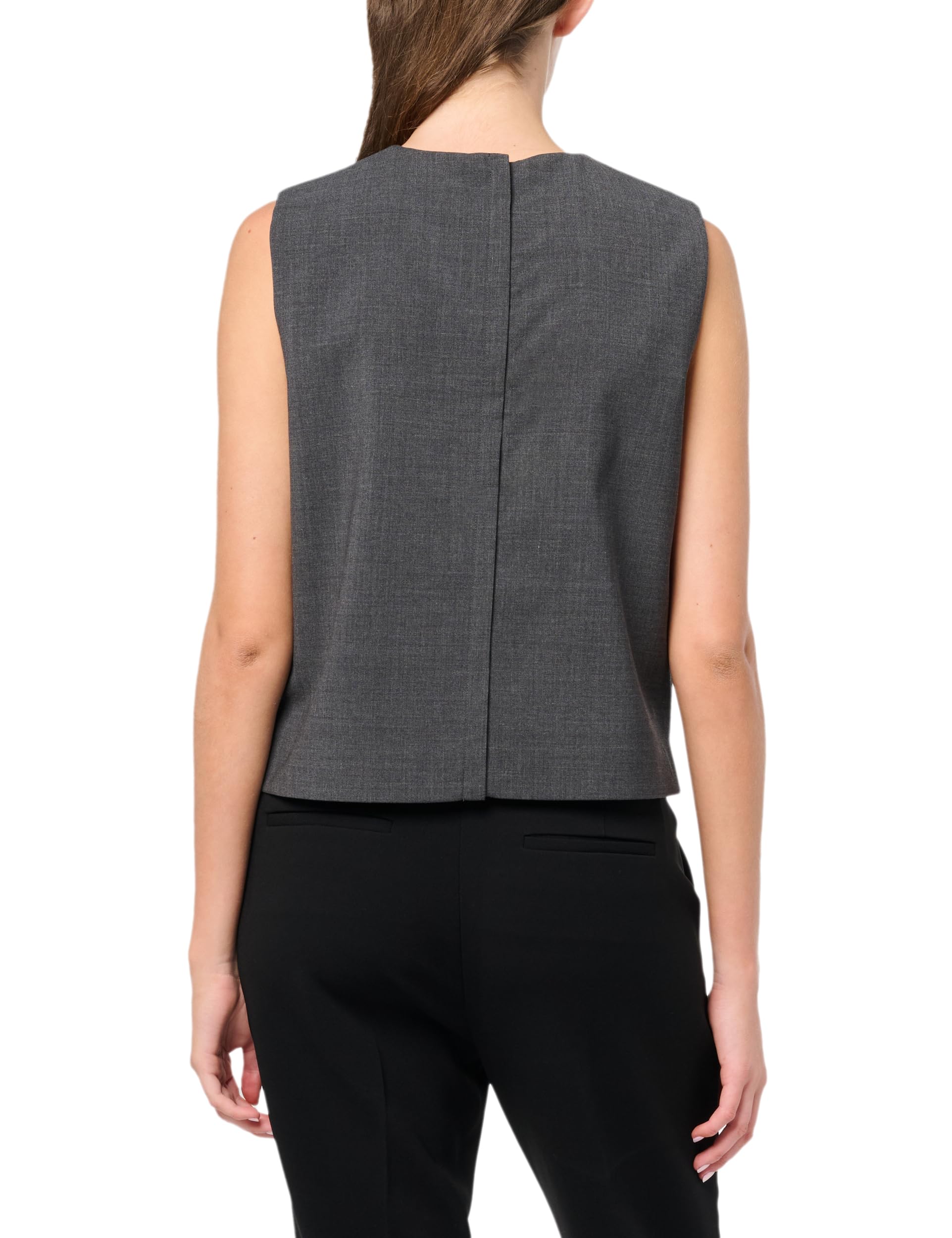 Theory Women's Sleeveless Clean Shell Blouse - Professional Work Shirt for Office, Business Meetings & Formal Occasions