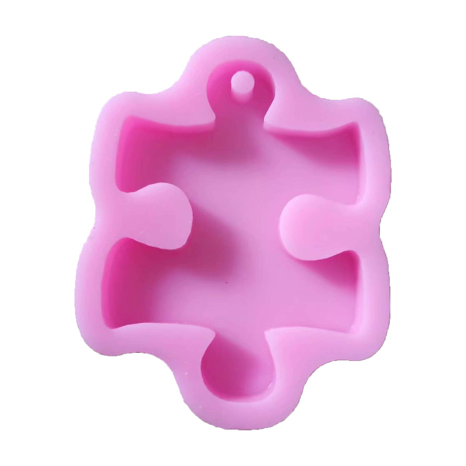 Maple Leaf Keychain Silicone Mold for DIY Plaster, Soap, Chocolate & Waffle Baking - Pink Craft Mold with Hole for Jewelry Making & Gift Decorations