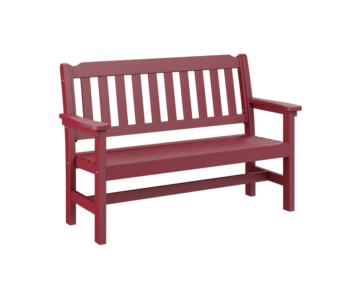 Berlin Gardens Outdoor Garden Bench - Heavy Duty Weather-Resistant Wooden Bench for Patio, Backyard, and Garden Seating - Perfect for Relaxing and Entertaining Guests