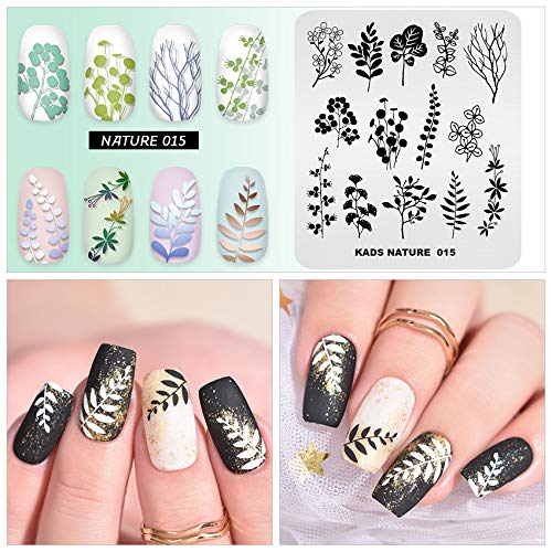 Chinese Style Nail Art Stamping Plate - KADS NA015 Floral Design for DIY Manicure & Nail Decoration | Perfect for Home Salon, Party Nails & Professional Nail Artists