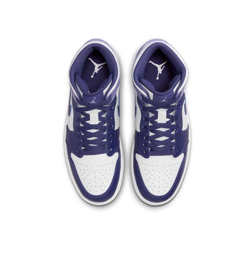 Air Jordan 1 Mid 'Sky J Purple' Basketball Shoes for Men - Stylish Purple & White Sneakers for Casual Wear, Street Fashion & Sports Performance