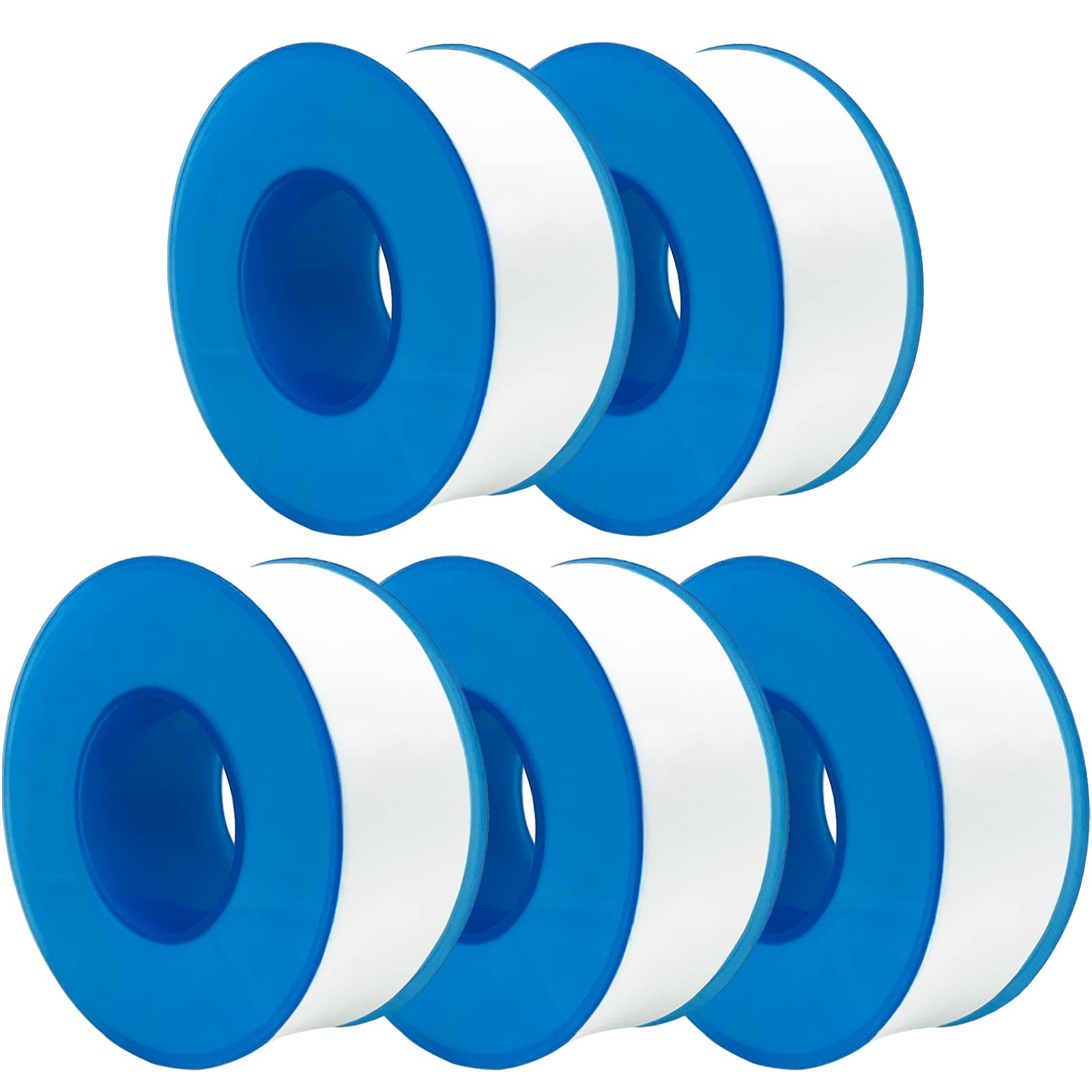 5 Rolls Premium PTFE Plumber's Tape - Teflon Thread Seal Tape for Leak Repair, Waterproof Pipe Sealant (0.71
