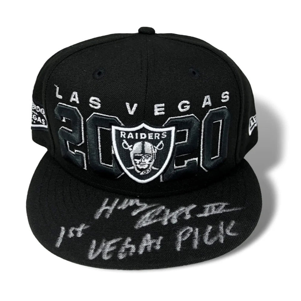 Henry Ruggs Signed 2020 Las Vegas Raiders Draft Hat with JSA COA - Authentic Autographed NFL Football Memorabilia - Perfect for Raiders Fans, Sports Collectors and Game Room Decor