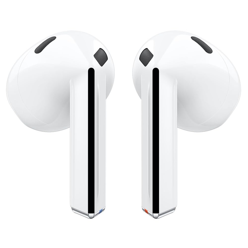 SAMSUNG Galaxy Buds3 (2024) Wireless Earbuds - IPX7 Waterproof, AI Real-Time Translation, Bluetooth 5.4, Hi-Fi Sound with Active Noise Cancelling, Touch Control - White (Renewed) | Perfect for Travel, Workouts & Multilingual Communication
