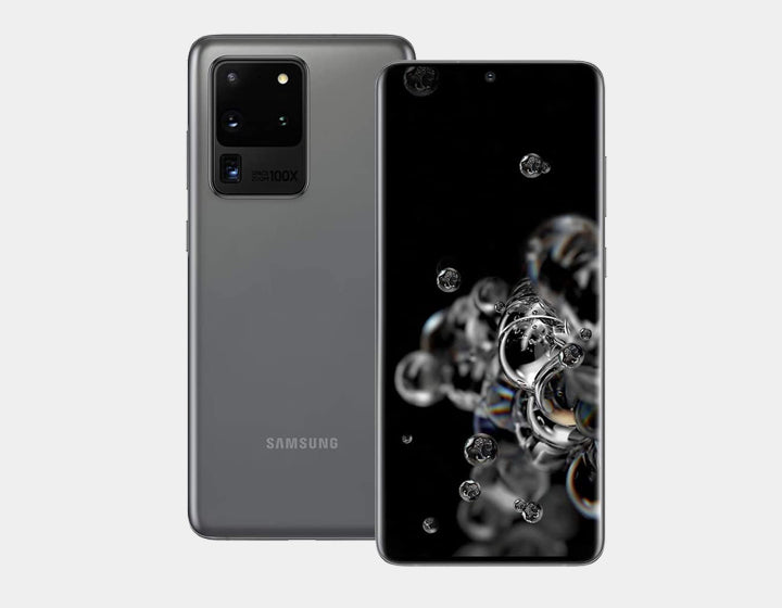 Samsung Galaxy S20 Ultra 5G Unlocked Smartphone - 256GB Storage, 12GB RAM, Dual SIM, GSM Compatible (Cosmic Grey) - Perfect for Streaming, Gaming & Business Use