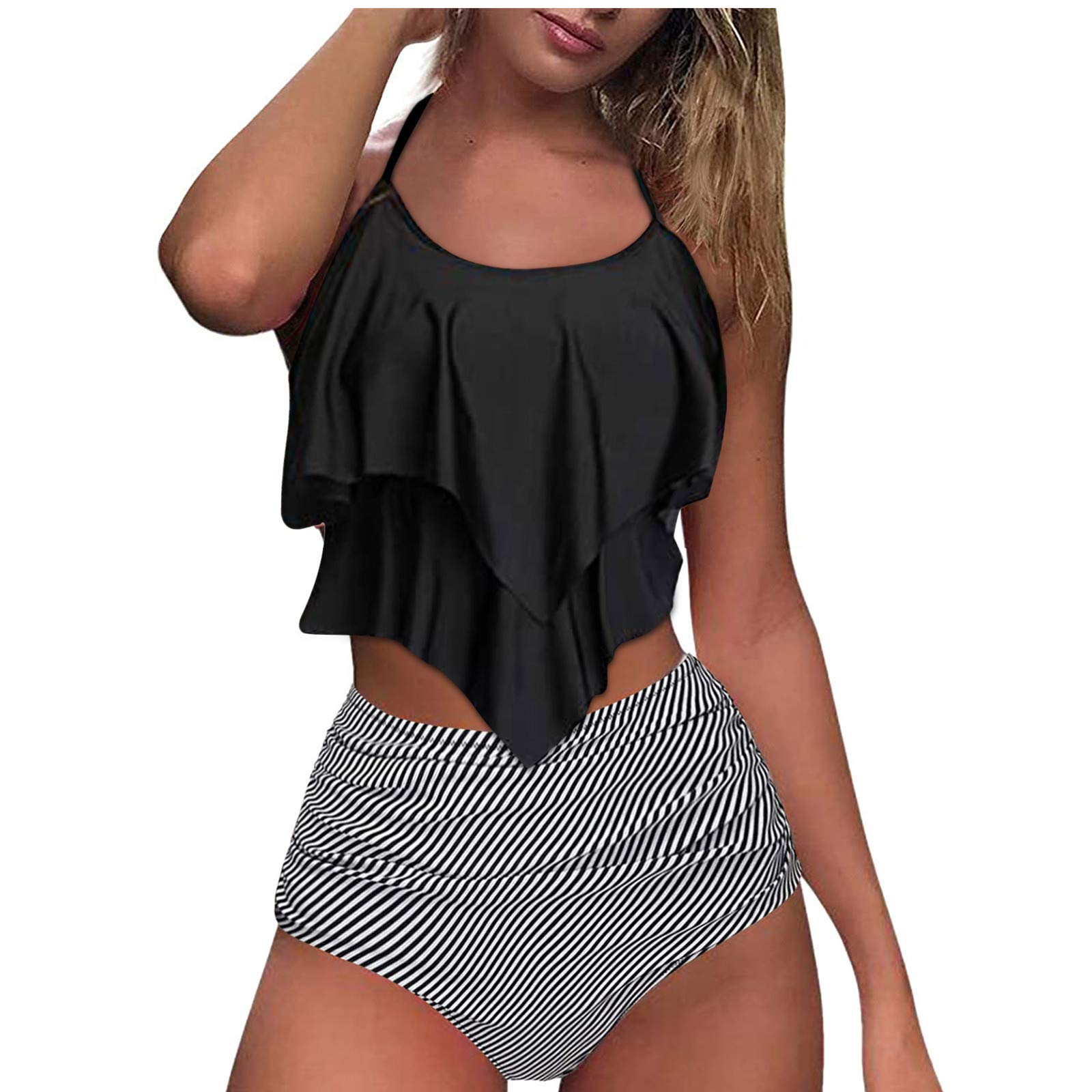 Women's High Waisted Bikini Set - Sexy Two Piece Swimsuit for Beach & Pool